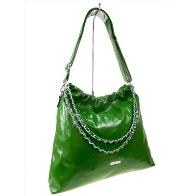 Женская сумка хобо из искусственной кожи, цвет зеленый