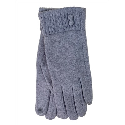 Элегантные демисезонные перчатки из кашемира, цвет серый