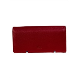 Женское портмоне из натуральной кожи, цвет бордовый