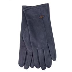 Женские демисезонные перчатки из велюра, цвет серый