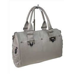 Женская сумка из искусственной кожи, цвет светло серый