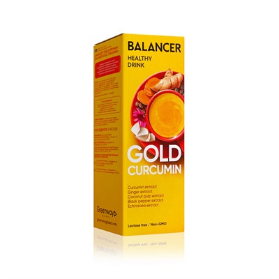 Уценка Гринвей Напиток с куркумином BALANCER GOLD CURCUMIN, 10шт, срок годности 07/24