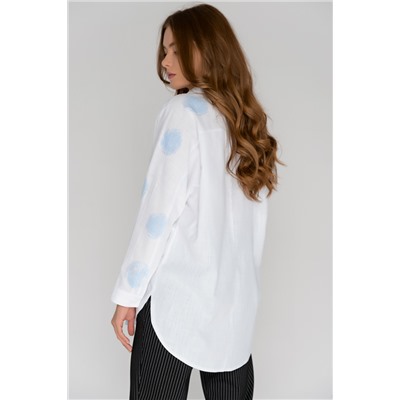 Рубашка (белый/голубой) Б11-167