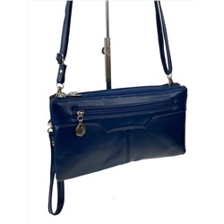 Женская сумка клатч из искусственной кожи, цвет синий