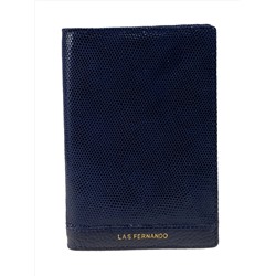 Обложка для паспорта из натуральной кожи, цвет синий