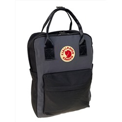 Молодежный рюкзак из текстиля, цвет графит с черным