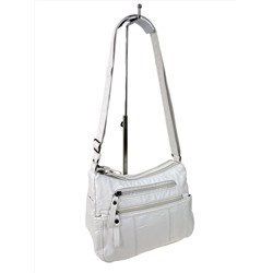 Женская классическая сумка из искусственной кожи, цвет белый