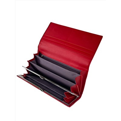 Женское портмоне из мягкой искусственной кожи, цвет красный