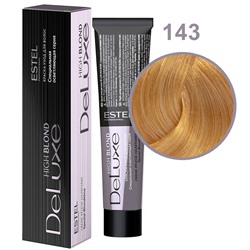 Краска-уход для волос 143 Медно-золотистый блондин ультра DeLuxe High Blond ESTEL 60 мл