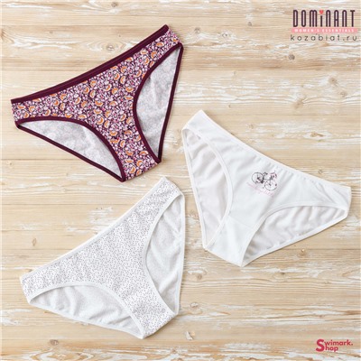 Трусики женские DOMINANT 35000-194, BIKINI, 3 шт. в уп.