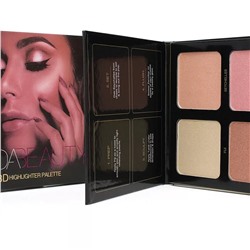 Хайлайтер Hudabeauty 3D Highlighter Palette (4 цвета) Golden Sands Edition