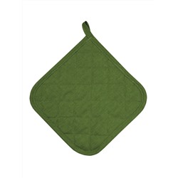 Прихватка Leaf green, без рисунка, зеленый