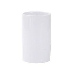 Стакан Axentia Bianco для ванной комнаты из белой керамики, Ø 6 см, высота 11 см