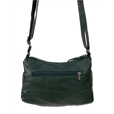 Женская классическая сумка из искусственной кожи, цвет зеленый