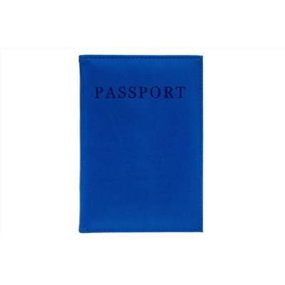 Обложка на паспорт из искусственной кожи, цвет синий