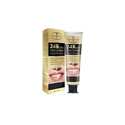 Aichun Beauty. Отбеливающая зубная паста с биозолотом, 24K Pure Gold Whitening Toothpaste, 100мл