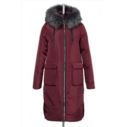 05-1791 Куртка женская зимняя (синтепух 350) Плащевка бордовый