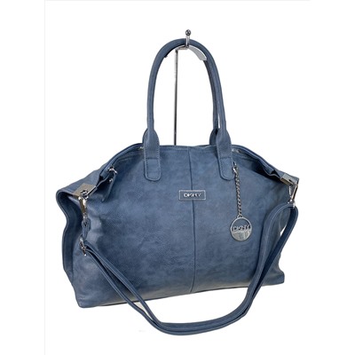 Женская сумка из искусственной кожи, цвет серо-голубой