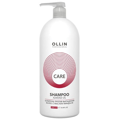 OLLIN CARE Шампунь против выпадения волос с маслом миндаля 1000 мл