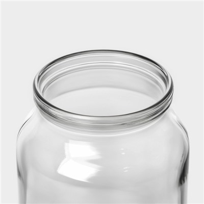 Набор стеклянных банок с крышкой Доляна, СКО-82 мм, 1 л, 12 штук
