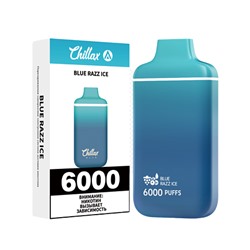 Chillax испаритель на 6000 затяжек 2% blue razz ice