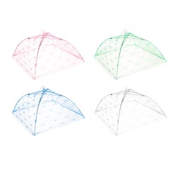 Чехол-зонтик для пищи, 30х30см, полиэстер, 4 цвета (уп.12)