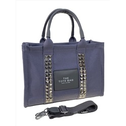 Женская текстильная сумка, цвет серо-синий