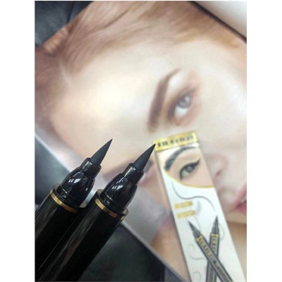 Подводка черная 2в1 Fit Colors Super Eyeliner №01 штамп широкий