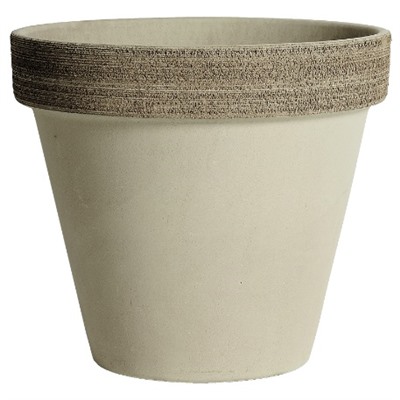 Горшок Vaso Vulcano Graffiato d13h11,4 серо-коричн