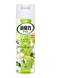 Освежитель воздуха для туалета "SHOSHU RIKI" (аэрозоль для туалета с антибактериальным эффектом «Цветочный букет») 365 мл