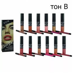 Блеск Nyx Super Clique Matte Lipstic Тон B, 12 цв