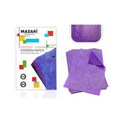 Копировальная бумага А4 100л фиолетовая M-5691 Mazari {Китай}