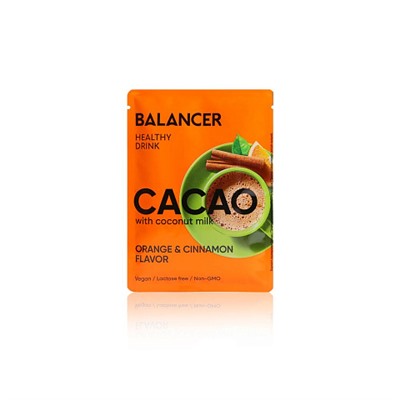 Распродажа Гринвей Какао Balancer Cacao на кокосовом молоке со вкусом «Апельсин и корица», 5 шт, срок годности 03/24