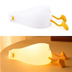 Силиконовый ночник гусь LIE IN PEACE DUCK SLEEP LAMP