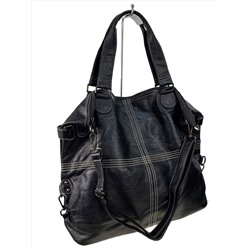 Женская сумка тоут из искусственной кожи цвет черный