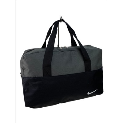 Дорожная сумка из текстиля цвет серый с черным