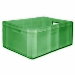 Ящик пластиковый, 204П, 60х40х25см, зеленый