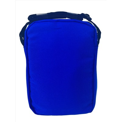 Мужская сумка из текстиля, цвет синий с черным