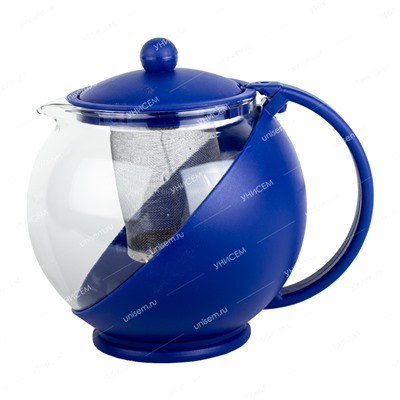 Чайник заварочный 1,25л с ситечком, стекло (уп.24)