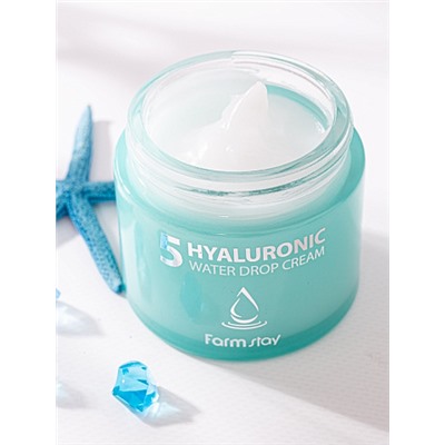 Крем для лица увлажняющий Farm Stay Hyaluronic 5 Water Drop Cream 80 мл