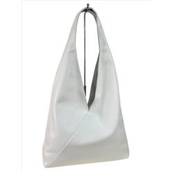 Женская сумка шоппер из искусственной кожи, цвет молочный