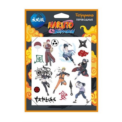 Переводные татуировки Naruto (в пакете) 07680, (NINGBO ZHONGRUI IMPORT & EXPORT CO., LTD)