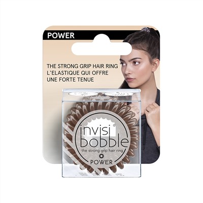 Резинка-браслет для волос invisibobble POWER Pretzel Brown (с подвесом)