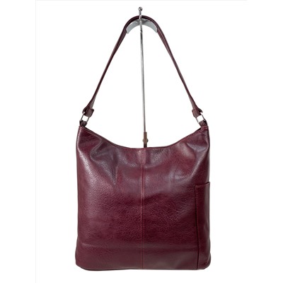 Женская сумка хобо из искусственной кожи, цвет бордовый