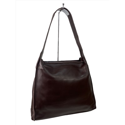 Женская сумка из натуральной кожи, цвет шоколад