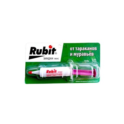 Рубит Зиндан гель от тараканов и муравьев ЛЮКС / 30г /Летто/ *40шт / 42642