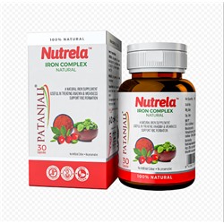 Нутрела витаминный комплекс железа Патанджали (Patanjali Nutrela Iron Complex Natural) 30 капсул