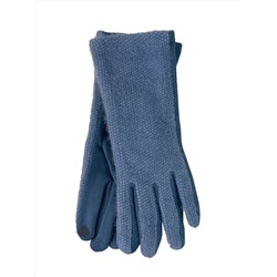Элегантные демисезонные перчатки, цвет голубой