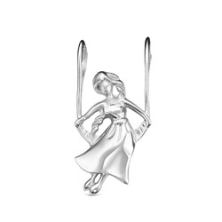 Серебряная подвеска "Девушка на качелях" - 978