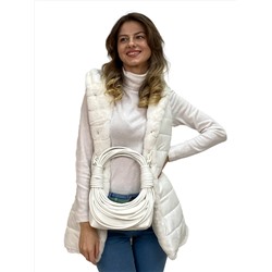 Женская сумка хобо из искусственной кожи, цвет белый
